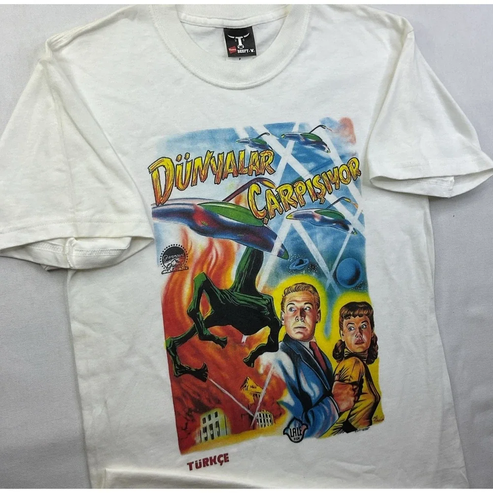 The War Of‎ The Worlds Movie T Shirt Turkey Y2K Worlds Collide Martian Lale Film
